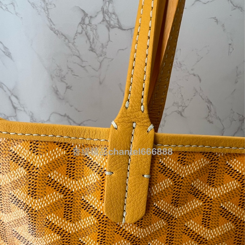 💗香緹國際精品💗🥐Goyard 芒果黃 托特 GM 極新🥐-9