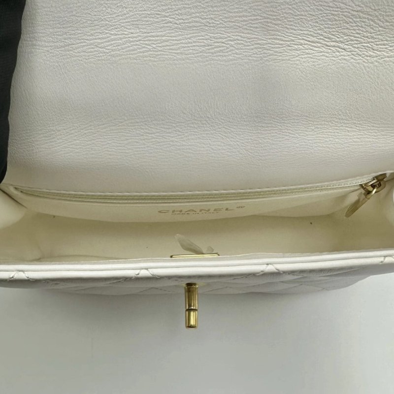 CHANEL 24p手柄方胖子白金手提肩背包 21*13 99新配件塵袋-1