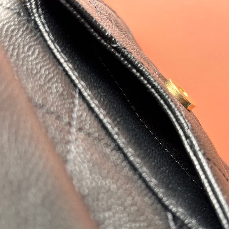 ::CHANEL:: 香奈兒 AS5600 黑色荔枝牛皮復古金雙C束口後背包 25中型背包-24