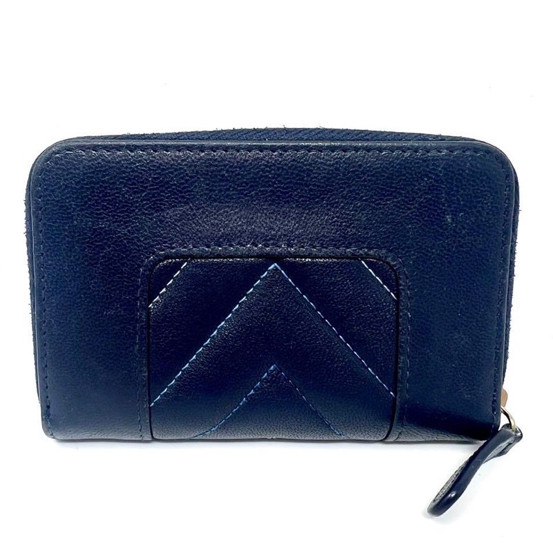 🌷Chanel 海軍藍拼色雙C錢包短夾|經典花紋✦fufu style 精品✦ 氣質款|-3