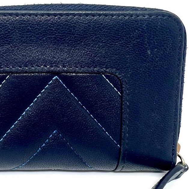 🌷Chanel 海軍藍拼色雙C錢包短夾|經典花紋✦fufu style 精品✦ 氣質款|-8