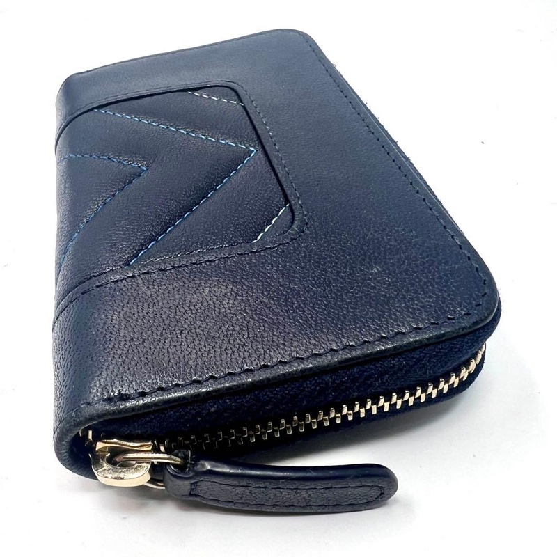 🌷Chanel 海軍藍拼色雙C錢包短夾|經典花紋✦fufu style 精品✦ 氣質款|-14