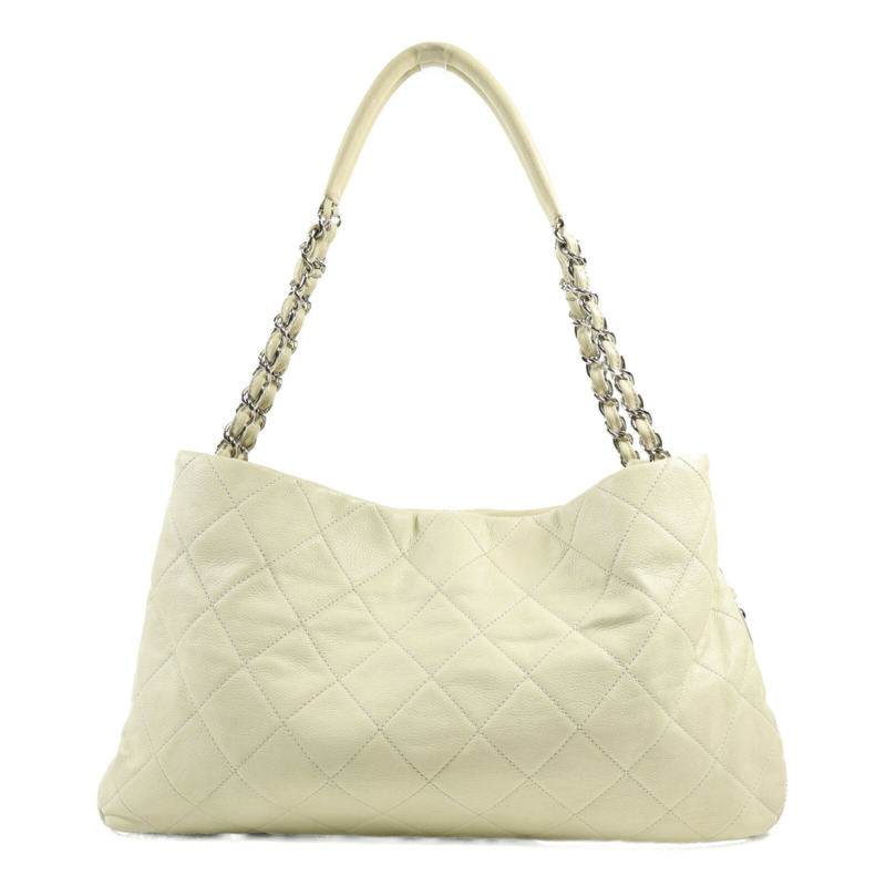 CHANEL 牛皮皮革Shoulder Bag銀扣鏈帶肩背袋-1