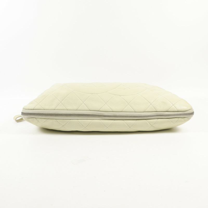 CHANEL 牛皮皮革Shoulder Bag銀扣鏈帶肩背袋-3