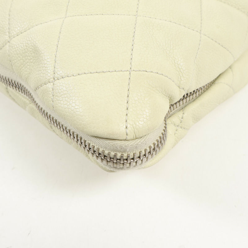 CHANEL 牛皮皮革Shoulder Bag銀扣鏈帶肩背袋-5