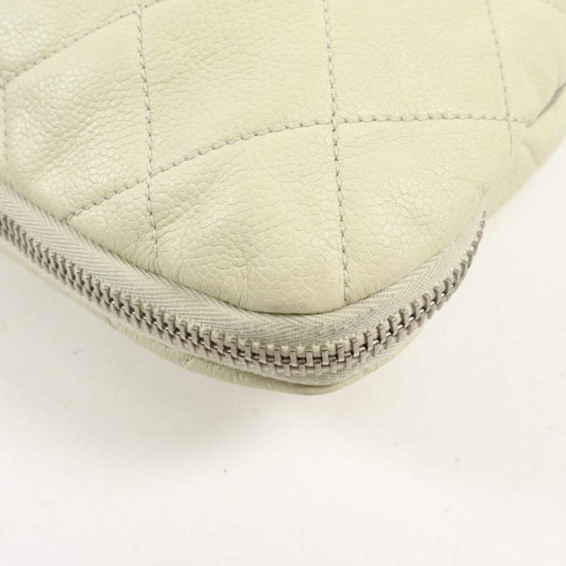 CHANEL 牛皮皮革Shoulder Bag銀扣鏈帶肩背袋-7