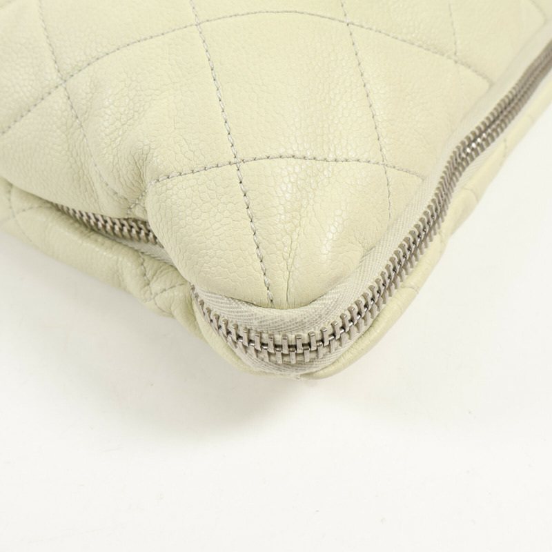 CHANEL 牛皮皮革Shoulder Bag銀扣鏈帶肩背袋-8