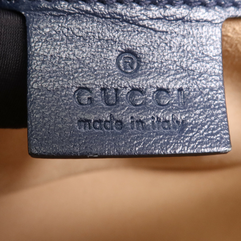 GUCCI 牛皮皮革GG Marmont金扣鏈帶肩背袋-21