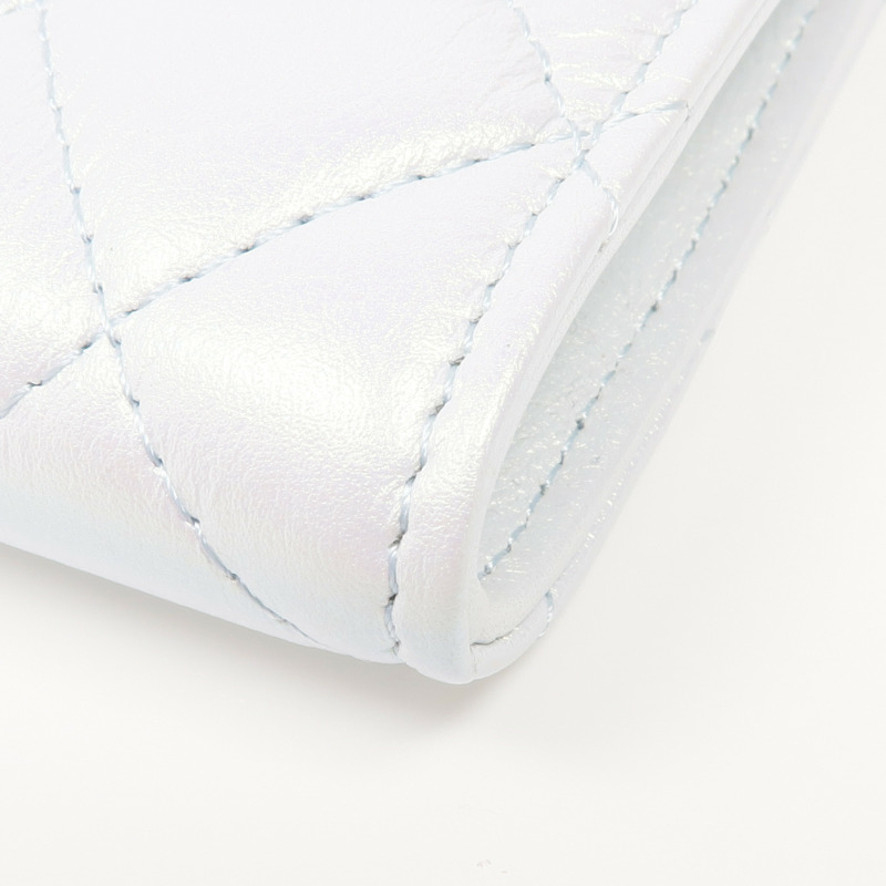 CHANEL 牛皮皮革Phone Bag銀扣鏈帶肩背袋-5