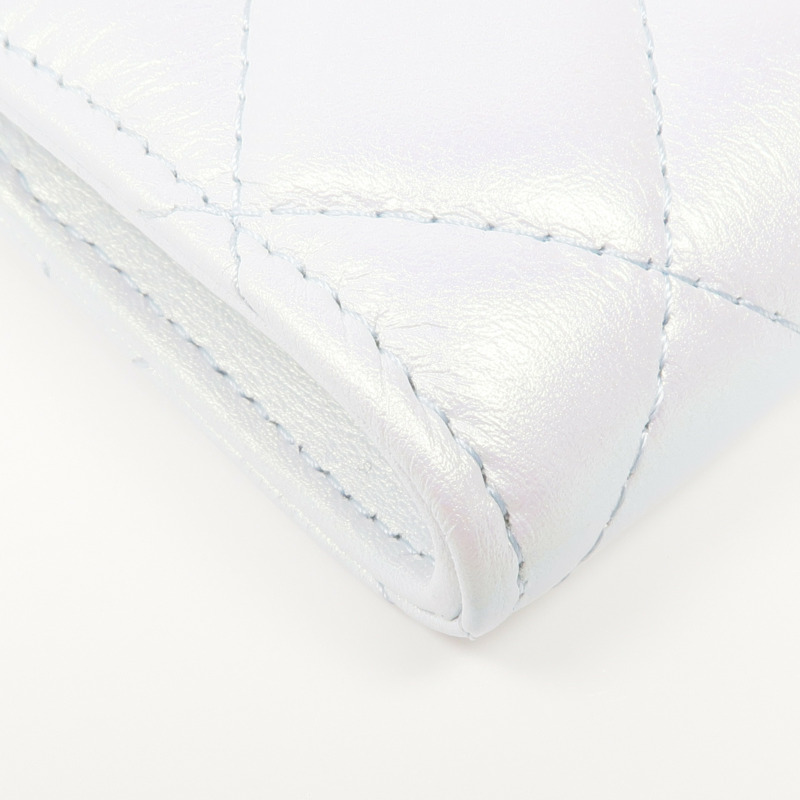 CHANEL 牛皮皮革Phone Bag銀扣鏈帶肩背袋-6