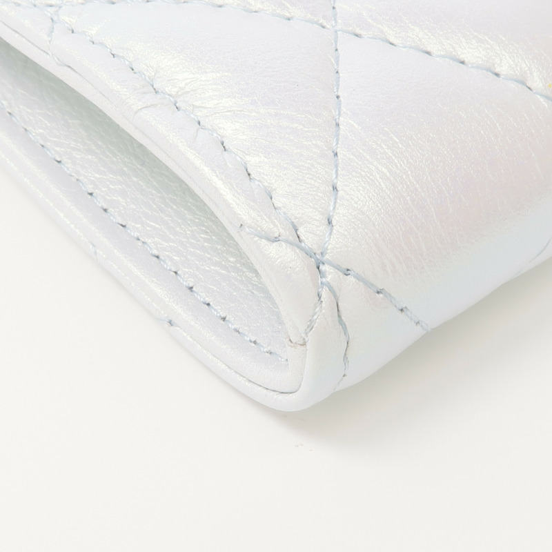 CHANEL 牛皮皮革Phone Bag銀扣鏈帶肩背袋-9