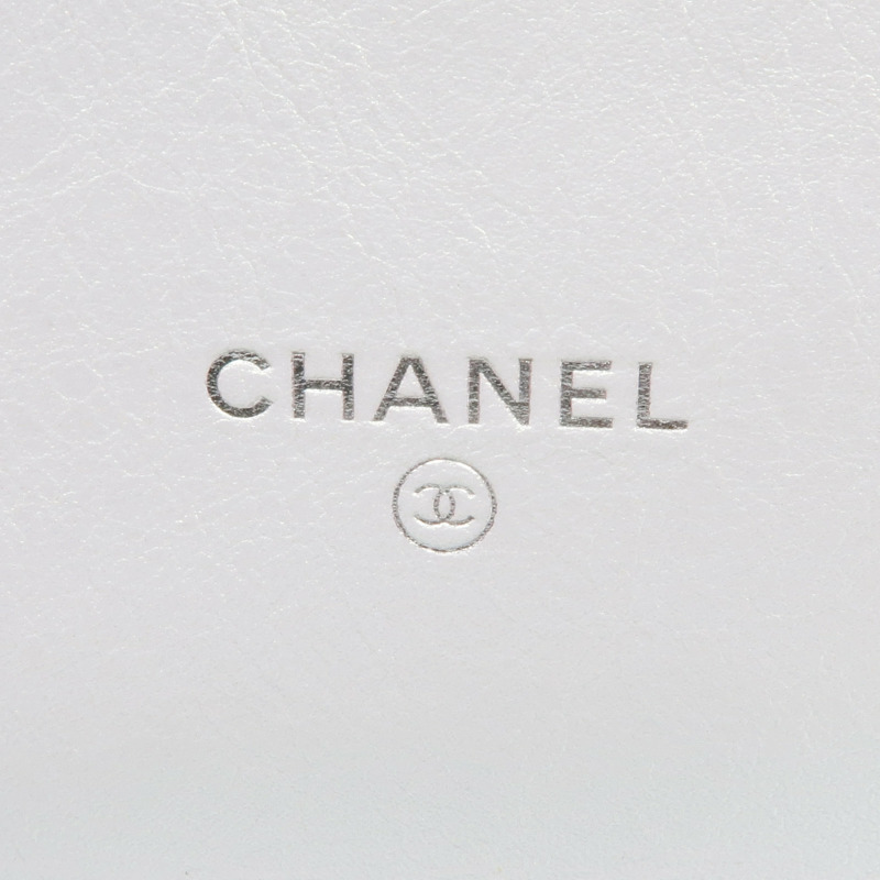 CHANEL 牛皮皮革Phone Bag銀扣鏈帶肩背袋-13