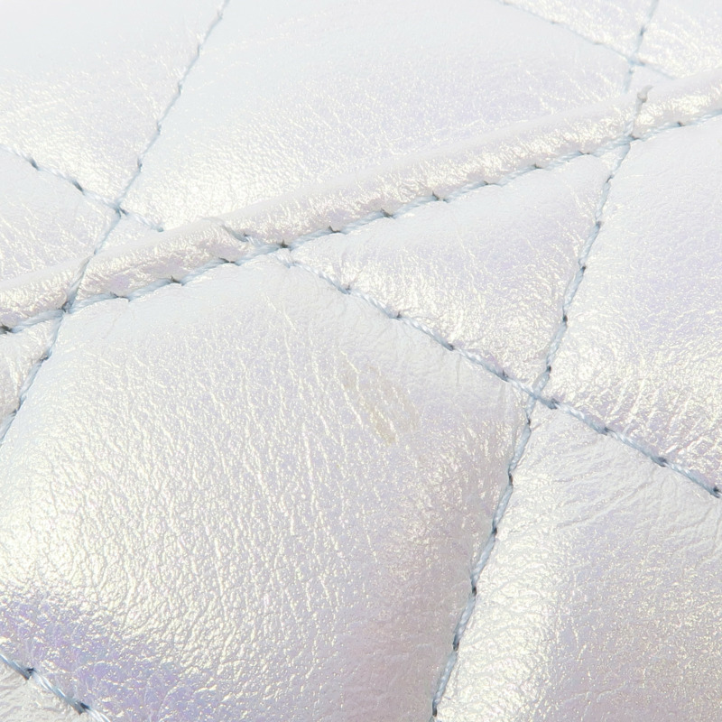 CHANEL 牛皮皮革Phone Bag銀扣鏈帶肩背袋-17