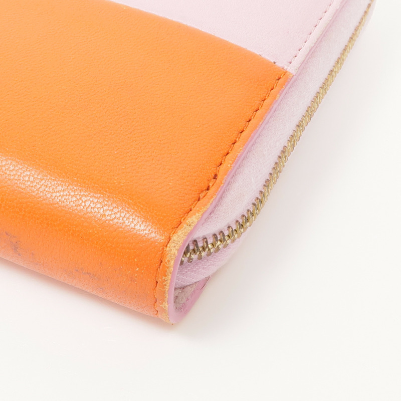 CELINE 牛皮皮革Wallet金扣錢包-6