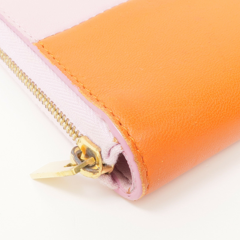 CELINE 牛皮皮革Wallet金扣錢包-7