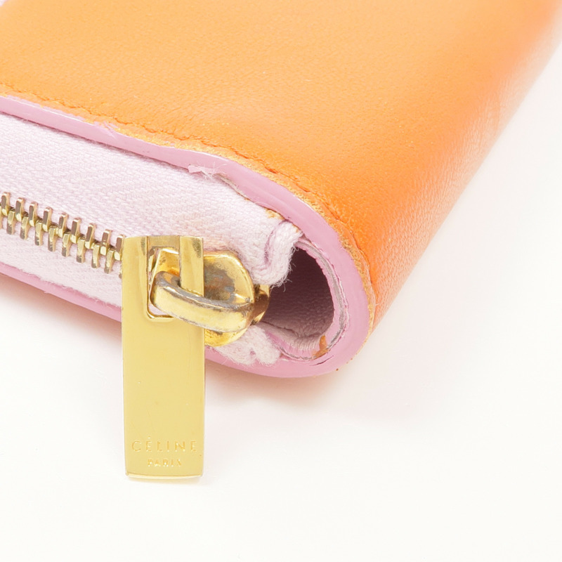 CELINE 牛皮皮革Wallet金扣錢包-11
