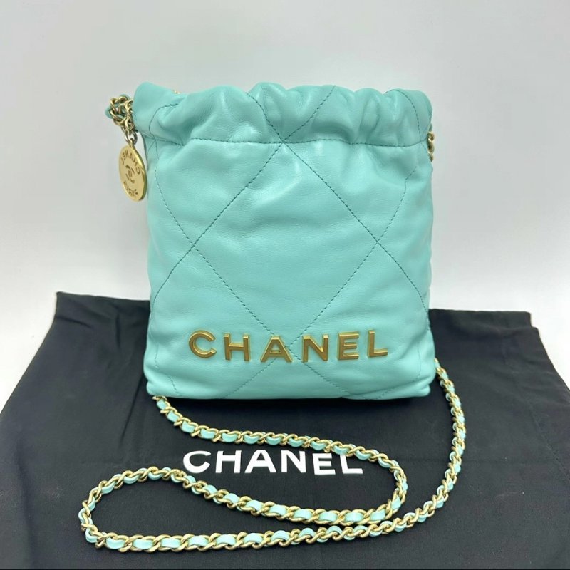 CHANEL 24Ctiffany籃22bag mini垃圾袋22*19*6 98新配件塵袋-0