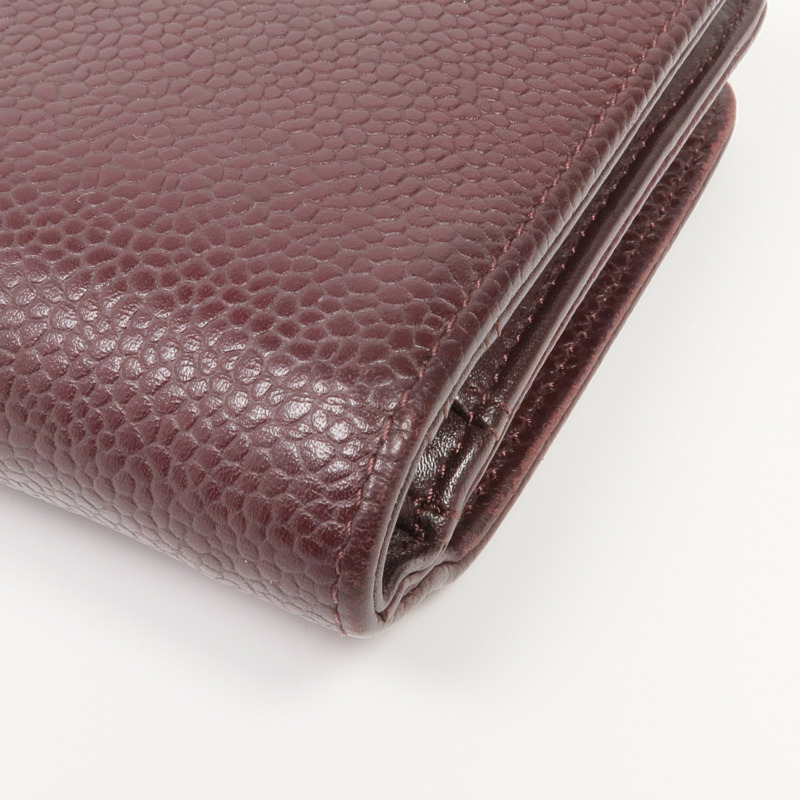 CHANEL 牛皮皮革Wallet銀扣錢包-6