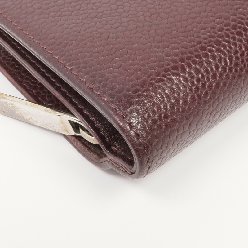 CHANEL 牛皮皮革Wallet銀扣錢包-7