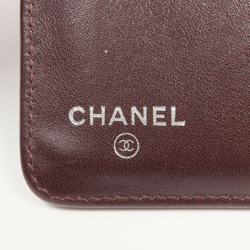 CHANEL 牛皮皮革Wallet銀扣錢包-12