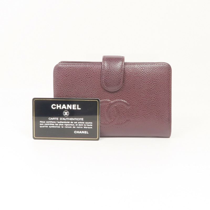 CHANEL 牛皮皮革Wallet銀扣錢包-18