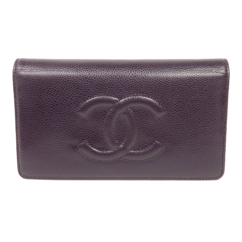 CHANEL 牛皮皮革Long Wallet長錢包-0