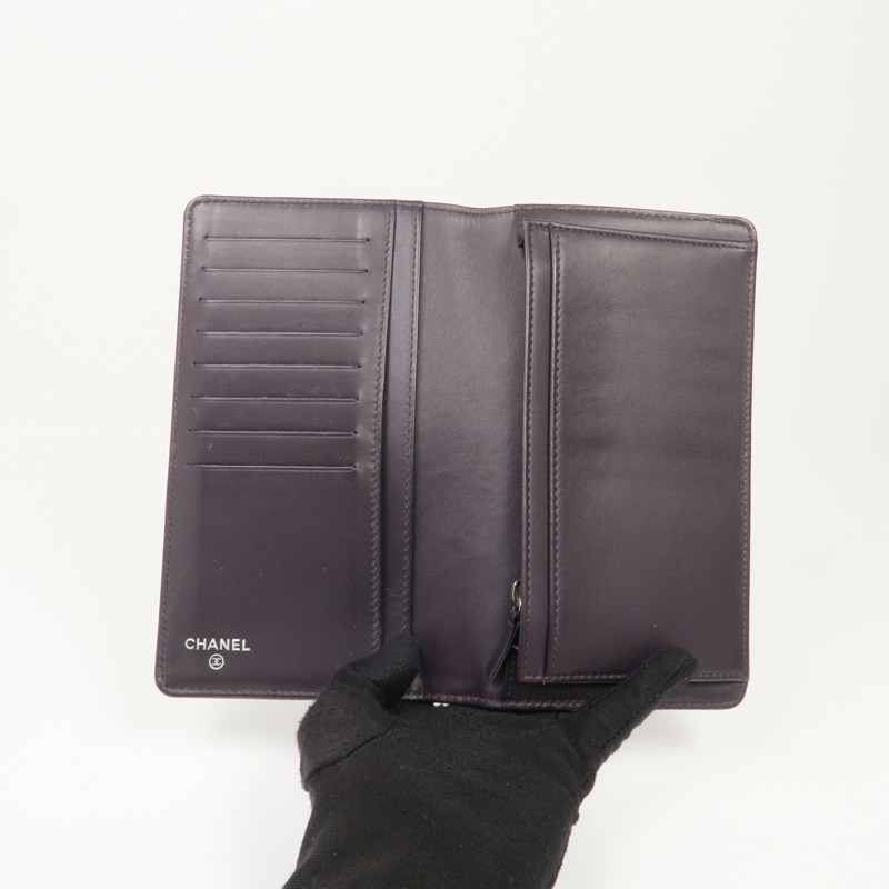 CHANEL 牛皮皮革Long Wallet長錢包-10