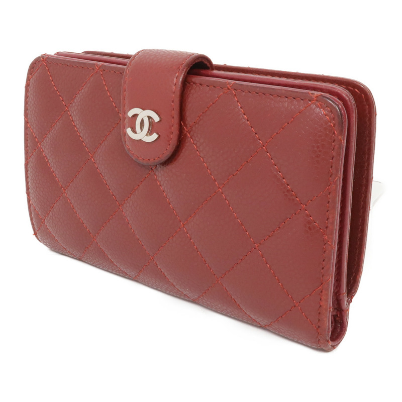 CHANEL 牛皮皮革Wallet銀扣錢包-2