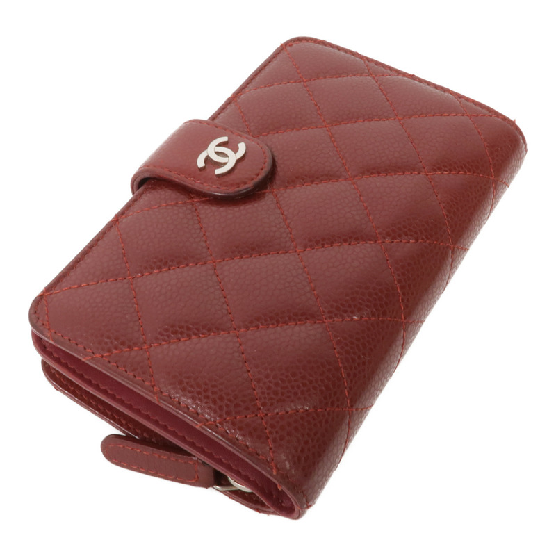 CHANEL 牛皮皮革Wallet銀扣錢包-3