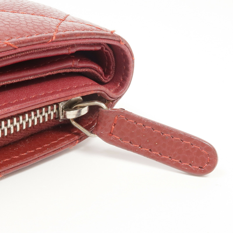 CHANEL 牛皮皮革Wallet銀扣錢包-13