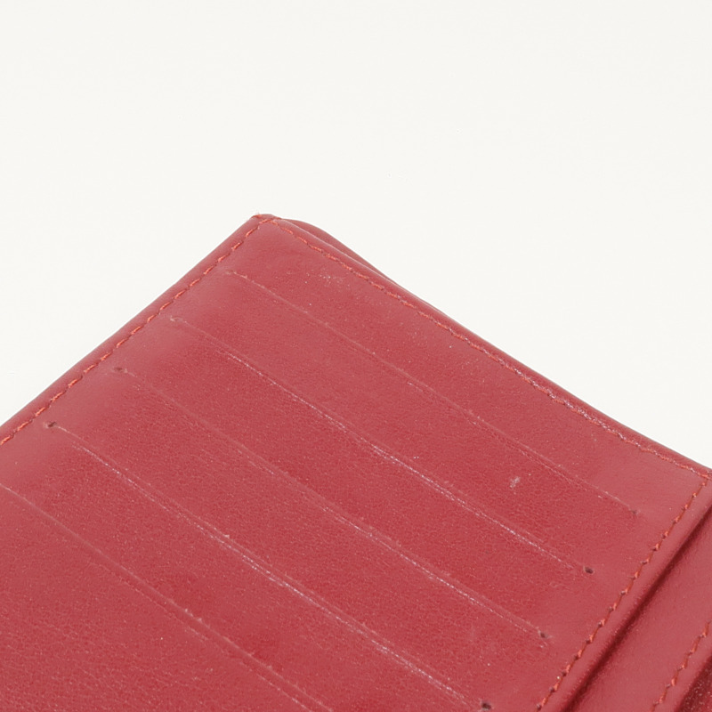 CHANEL 牛皮皮革Wallet銀扣錢包-16