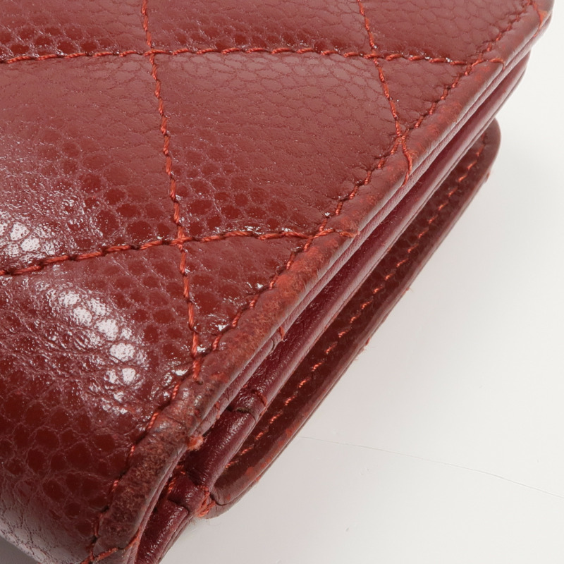 CHANEL 牛皮皮革Wallet銀扣錢包-19