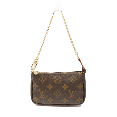 LOUIS VUITTON Monogram Mini Pochette Accessoires金扣手挽袋