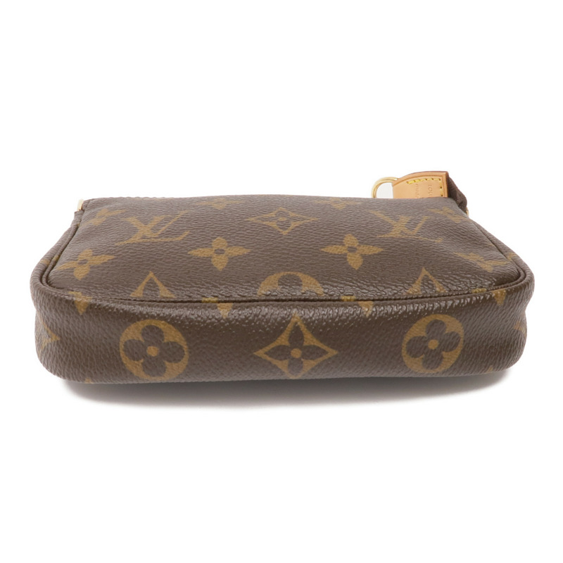 LOUIS VUITTON Monogram Mini Pochette Accessoires金扣手挽袋-3
