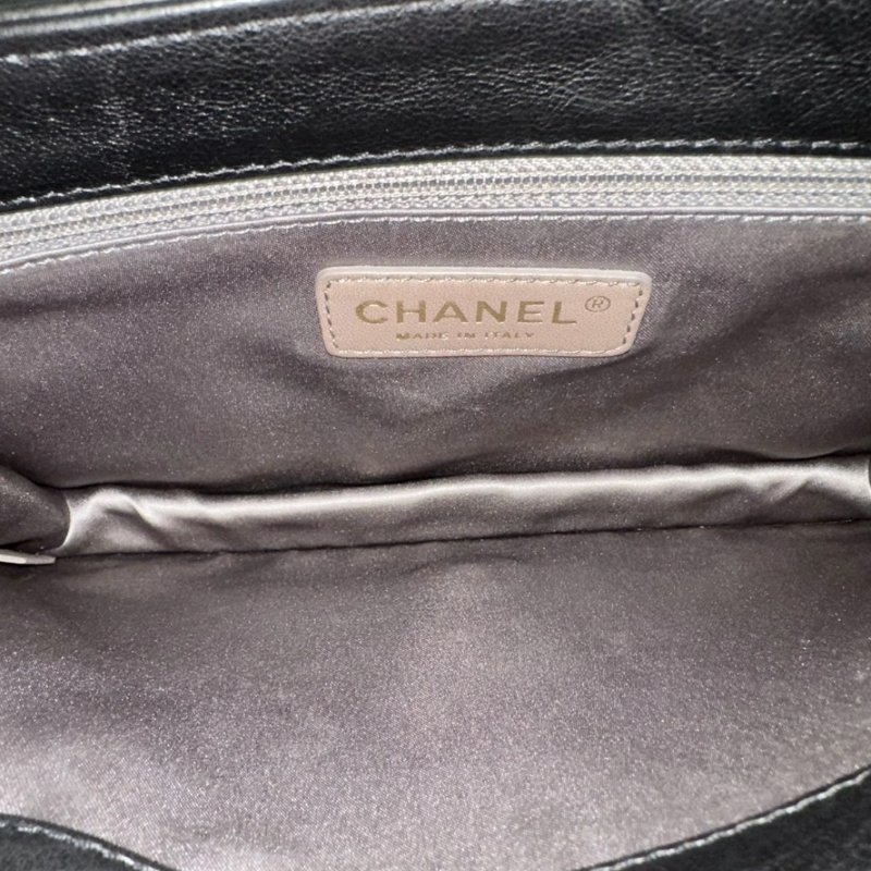 CHANEL 黑金拜占庭系列肩背腋下信封包28*20*4 98新配件塵袋-1