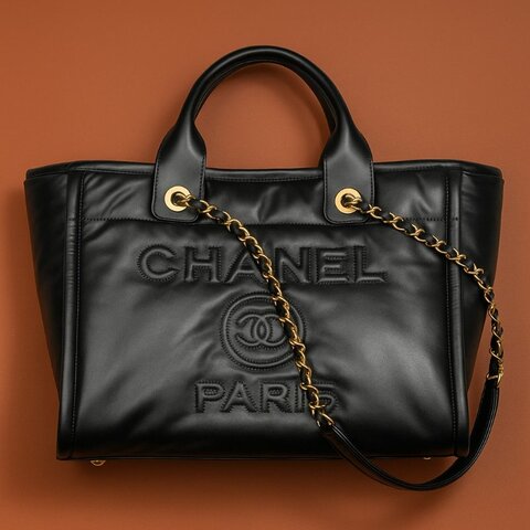 ::CHANEL:: AS3257 Small Tote Bag 小款手提肩背兩用包 全皮沙灘包 Deauville