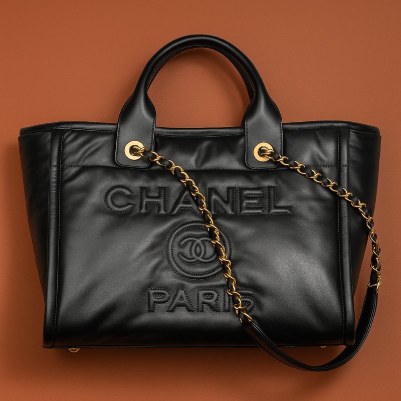 ::CHANEL:: AS3257 Small Tote Bag 小款手提肩背兩用包 全皮沙灘包 Deauville-0