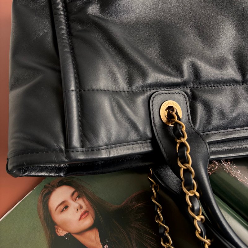 ::CHANEL:: AS3257 Small Tote Bag 小款手提肩背兩用包 全皮沙灘包 Deauville-11