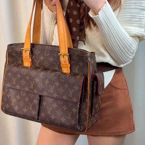 🌷Louis Vuitton 駱駝包單肩包｜經典花紋✦fufu style 精品✦ 氣質款｜