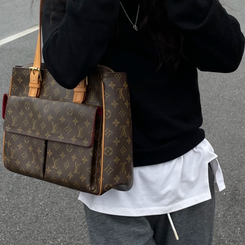 🌷Louis Vuitton 駱駝包單肩包|經典花紋✦fufu style 精品✦ 氣質款|-6