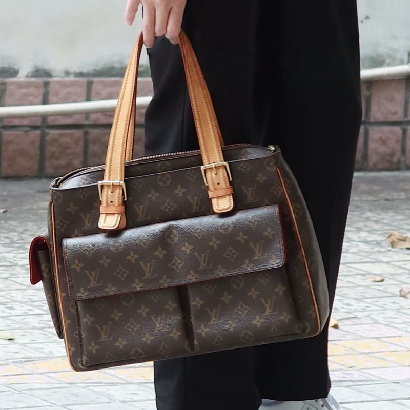 🌷Louis Vuitton 駱駝包單肩包|經典花紋✦fufu style 精品✦ 氣質款|-9