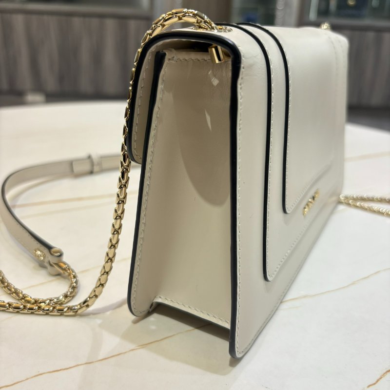 *SHIHNA名牌精品*Bvlgari Serpenti Forever 肩背包(淨白瑪瑙色)-2