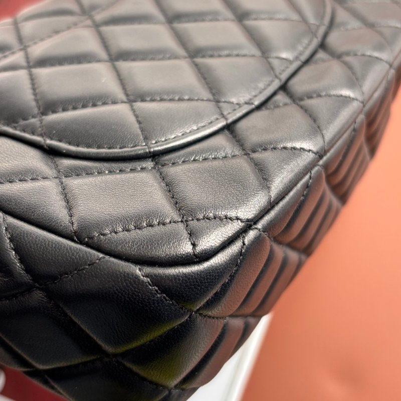 CHANEL 香奈兒 真品*AS3489 黑色羊皮復古愛心COCO金鏈翻蓋斜背包 鏈包 方胖 口蓋包-11