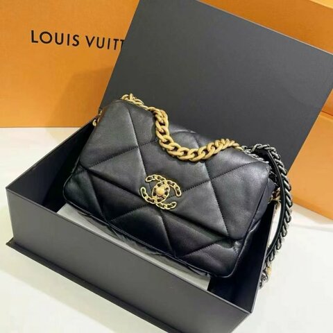 Chanel 菱格羊皮192WAY金扣鏈帶手挽肩背兩用包