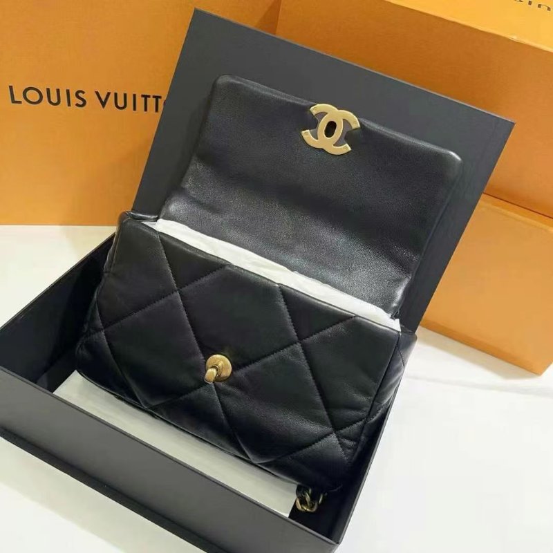 Chanel 菱格羊皮192WAY金扣鏈帶手挽肩背兩用包-4