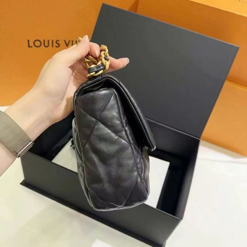 Chanel 菱格羊皮192WAY金扣鏈帶手挽肩背兩用包-5