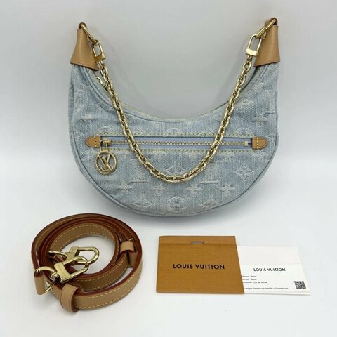 LV Loop牛仔金扣芯片款23*13*6 99新配件塵袋