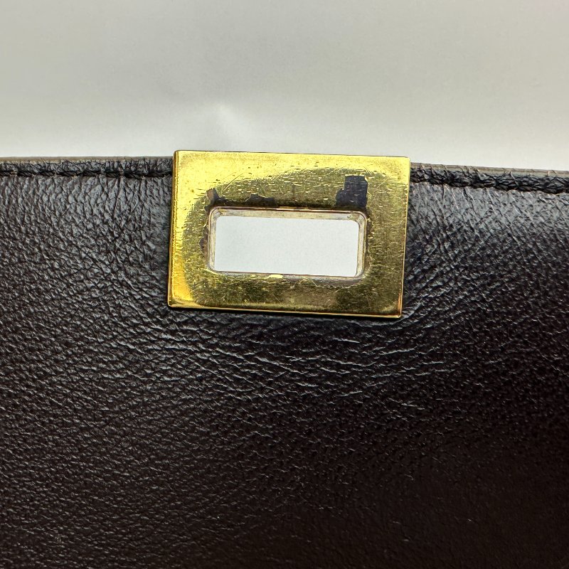 Celine Trapeze 手提包，皮革與絨面革拼接，多色皮革手提包-6