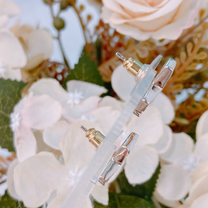 MS0379 Chanel 香奈兒 星星 雙C LOGO 水鑽 淡金 耳環 Star Earrings Crystal x GHW-6