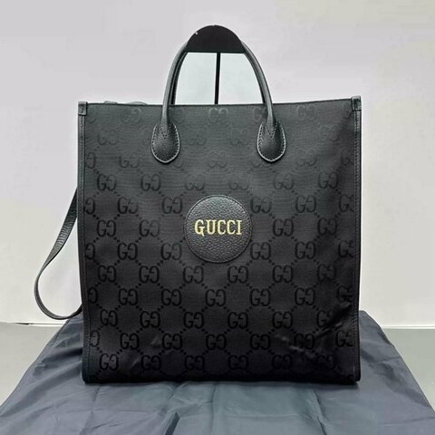 GUCCI 黑金Off TheGrid手提托特包37*37*13 98新配件塵袋
